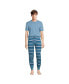 ფოტო #1 პროდუქტის Men's Knit Jersey Pajama Sleep Set
