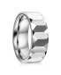 ფოტო #2 პროდუქტის High Polished Faceted Tungsten Ring