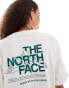 Фото #4 товара The North Face Mountain Sketch back print oversized t-shirt in off white