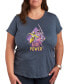 ფოტო #1 პროდუქტის Trendy Plus Size Girl Power Graphic T-shirt