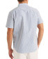 Фото #2 товара Men's Striped Seersucker Short Sleeve Button-Down Shirt