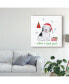 Фото #3 товара Farida Zaman Christmas Puppers III Canvas Art - 15" x 20"