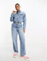 Фото #1 товара Miss Selfridge denim boiler suit in blue wash