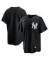 Фото #1 товара Men's Black, White New York Yankees Official Replica Jersey
