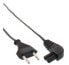 Фото #1 товара InLine power cable - Euro male / Euro8 male angled - black - 5m