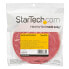 Фото #8 товара StarTech.com 25ft Hook and Loop Roll - Cut-to-Size Reusable Cable Ties - Bulk Industrial Wire Fastener Tape /Adjustable Fabric Wraps Red / Resuable Self Gripping Cable Management Straps - Hook & loop cable tie - Nylon - Red - -10 - 80 °C - 7600 mm - 19 mm