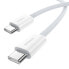 Фото #2 товара Kabel przewód USB-C 30W PD 480Mb/s Superior Series ll 2m biały