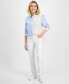 Фото #3 товара Petite High-Rise Natural Straight-Leg Jeans, Petite & Petite Short, Created for Macy's