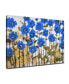 'Sapphire Meadow' Abstract Canvas Wall Art, 20x30"