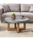 Retro-style coffee table, 31.4" diameter, MDF, for living rooms