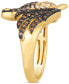ფოტო #3 პროდუქტის Ombré® Chocolate Ombré Diamond Horse Ring (5/8 ct. t.w.) in 14k Gold