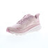 Фото #4 товара Hoka Clifton 9 1127896-PMPW Womens Pink Canvas Athletic Running Shoes