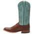 Фото #5 товара Tony Lama Sealy Square Toe Cowboy Mens Blue, Brown Casual Boots TL3002