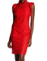 Фото #1 товара Alexia Admor 156480 Women's Mock Neck Floral-Lace Sheath Dress Red Sz. XS