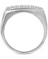 ფოტო #3 პროდუქტის Men's Diamond Cluster Ring (1/2 ct. t.w.) in Sterling Silver or 14k Gold-Plated Silver