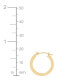 ფოტო #5 პროდუქტის Polished Square Tube Small Hoop Earrings in 14k Gold, 5/8"