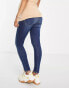 Topshop Maternity – Leigh – Jeans in Indigoblau mit Überbauchbund