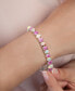 Opal (9-3/4 ct. t.w) & Pink Sapphire (5-7/8 ct. t.w.) Tennis Bracelet in Sterling Silver