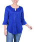 Фото #1 товара Women's 3/4 Bell Sleeve Top with Hardware