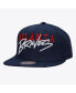 Фото #1 товара Men's Navy Atlanta Braves Team Tagged Snapback Hat