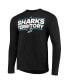 ფოტო #3 პროდუქტის Men's Black San Jose Sharks Dassler Aeroready Creator Long Sleeve T-shirt