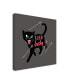 Фото #2 товара Michael Buxto Born Lucky Black Cat Canvas Art - 15.5" x 21"