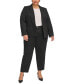 Фото #4 товара Куртка женская Calvin Klein двубортная с отложным воротником размер Плюс