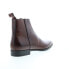 Фото #8 товара Bruno Magli Milton MB2MLTE0 Mens Brown Leather Zipper Casual Dress Boots