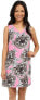 Фото #1 товара NIC+ZOE 241242 Womens V-Neck Floral Sleeveless Shift Dress Multi Size Medium