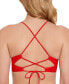 Фото #2 товара Women's V-Neck Lace-Up-Back Midkini Top, Created for Macy's