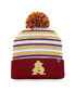 Фото #1 товара Men's Maroon Arizona State Sun Devils Dash Cuffed Knit Hat with Pom