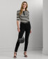 ფოტო #4 პროდუქტის Women's Striped Henley Tee