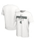 Фото #2 товара Men's White Michigan State Spartans On Court Bench T-shirt