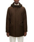 Фото #1 товара Men's Down-Filled Logo Patch Hooded Jacket