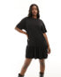 In The Style mini peplum hem t-shirt dress in black Черный, 42 - фото #4