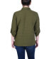 ფოტო #2 პროდუქტის Women's Long Roll Tab Sleeve Jacquard Blouse