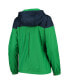 Women's Green, Navy Notre Dame Fighting Irish Flash Forward Lined Full-Zip Windbreaker Jacket