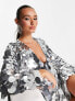Фото #3 товара ASOS DESIGN disc embellished mini dress with tie detail in silver