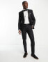 Фото #8 товара Noak 'Verona' wool-rich skinny tuxedo suit trousers with satin side stripe in black
