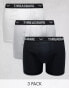 Threadbare 3 pack trunks in black, grey and white