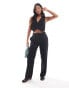 Фото #8 товара ASOS DESIGN Petite slim straight trouser in black