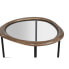 Фото #5 товара Кофейный столик Home ESPRIT Коричневый Чёрный Натуральный Стеклянный древесина ели 61 x 50 x 53 cm