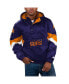 Фото #1 товара Men's Purple Phoenix Suns Force Play Satin Hoodie Half-Zip Jacket