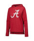 ფოტო #3 პროდუქტის Women's Crimson Distressed Alabama Crimson Tide Long Sleeve Hoodie T-shirt and Pants Sleep Set