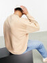 Фото #4 товара ASOS DESIGN oversized sweatshirt in beige quilted texture