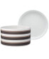 ColorStax Stripe Deep Plate, Set of 4