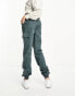 Фото #4 товара ASOS DESIGN Tall washed cargo trouser with cuff hem in petrol blue