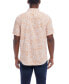 Фото #2 товара Men's Short Sleeve Print Linen Cotton Shirt