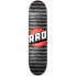 RAD SKATEBOARDS Stripes Logo skateboard deck