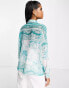 Фото #2 товара ASOS DESIGN long sleeve shirt in paisley floral mix print